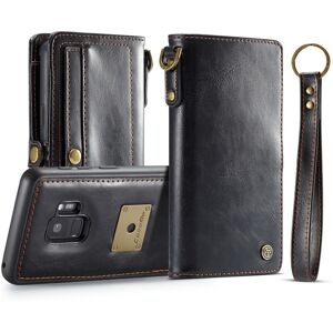 Svart Plånboksfodral med Magnetskal för Galaxy S9   Kortfack   Magnetic Wallet   CaseMe