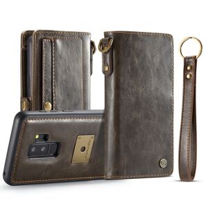 Brun CaseMe Plånboksfodral med Magnetskal PU-läder för Galaxy S9 Plus   Kortfack   Magnetic Wallet   CaseMe