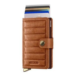 Secrid Premium Miniwallet Emboss Lines Cognac