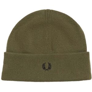 Fred Perry Merino Wool Beanie, MilitaryGr, 0