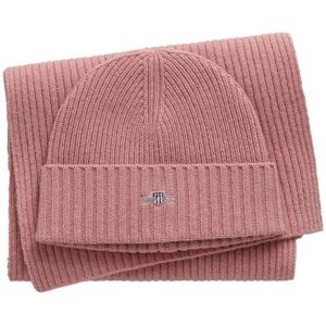 GANT Shield Beanie & Scarf Gift Set Dam, One Size, AUTUMN SUNSET