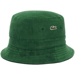 Lacoste Logo Stripe Terry Bucket Hat, Green, L