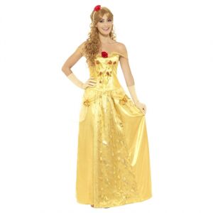 Prinsess Klänning Golden, Medium