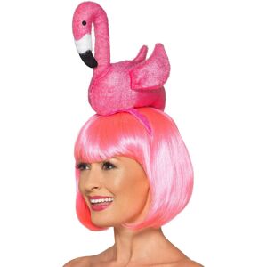 Fluffigt Flamingo Diadem