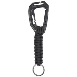 Mil-Tec Taktisk Nyckelring med Paracord (Färg: Svart)