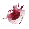 TOPKEAL 2023 Fascinator-hatt blomma fjäder nät te party hårband för kvinnor cykling svettband (RD2, en storlek)