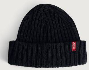 Levi'S Mössa Ribbed Beanie Svart  Male Svart