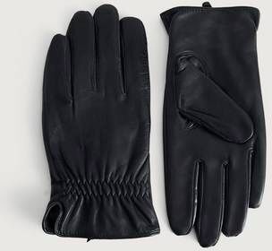 Kav Handskar Frans Leatherglove Svart  Male Svart