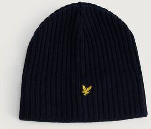 Scott Lyle & Scott Mössa Knitted Ribbed Beanie Blå  Male Blå