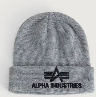 Alpha Industries Mössa 3d Beanie Grå  Male Grå