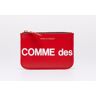 Comme des Garçons Wallets Comme des Garçons Huge Logo Wallet Red Red Universal unisex