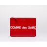 Comme des Garçons Wallets Comme des Garçons Huge Logo Wallet Red Red Universal unisex