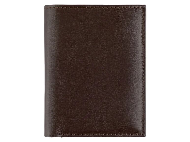 LIVERGY® Pánska kožená peňaženka (tmavohnedá)