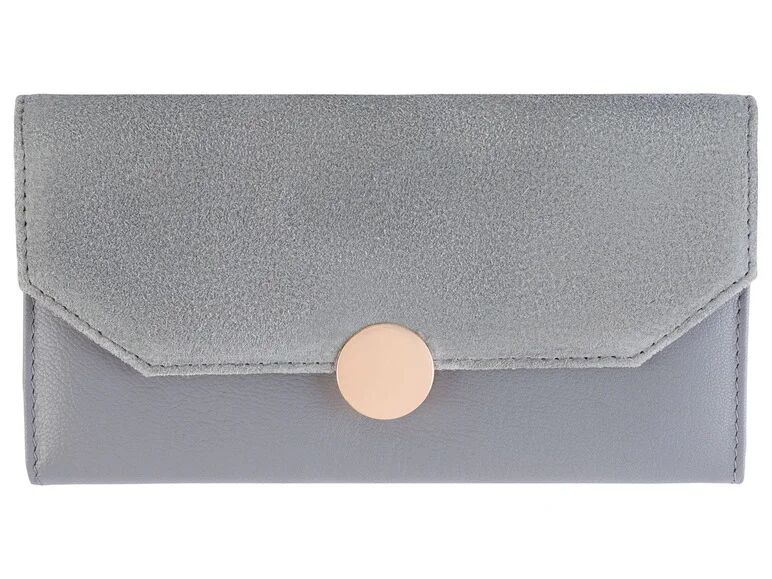 ESMARA® Dámska kožená peňaženka (šedá)