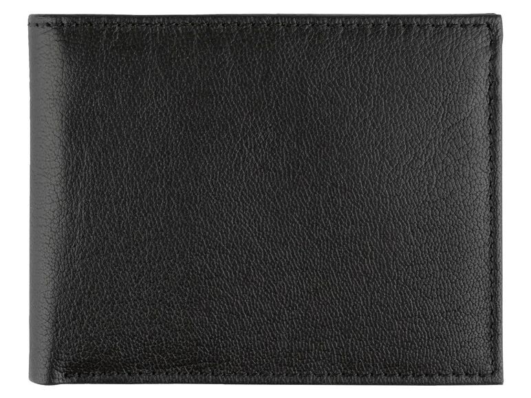 LIVERGY® Pánska kožená peňaženka (čierna )
