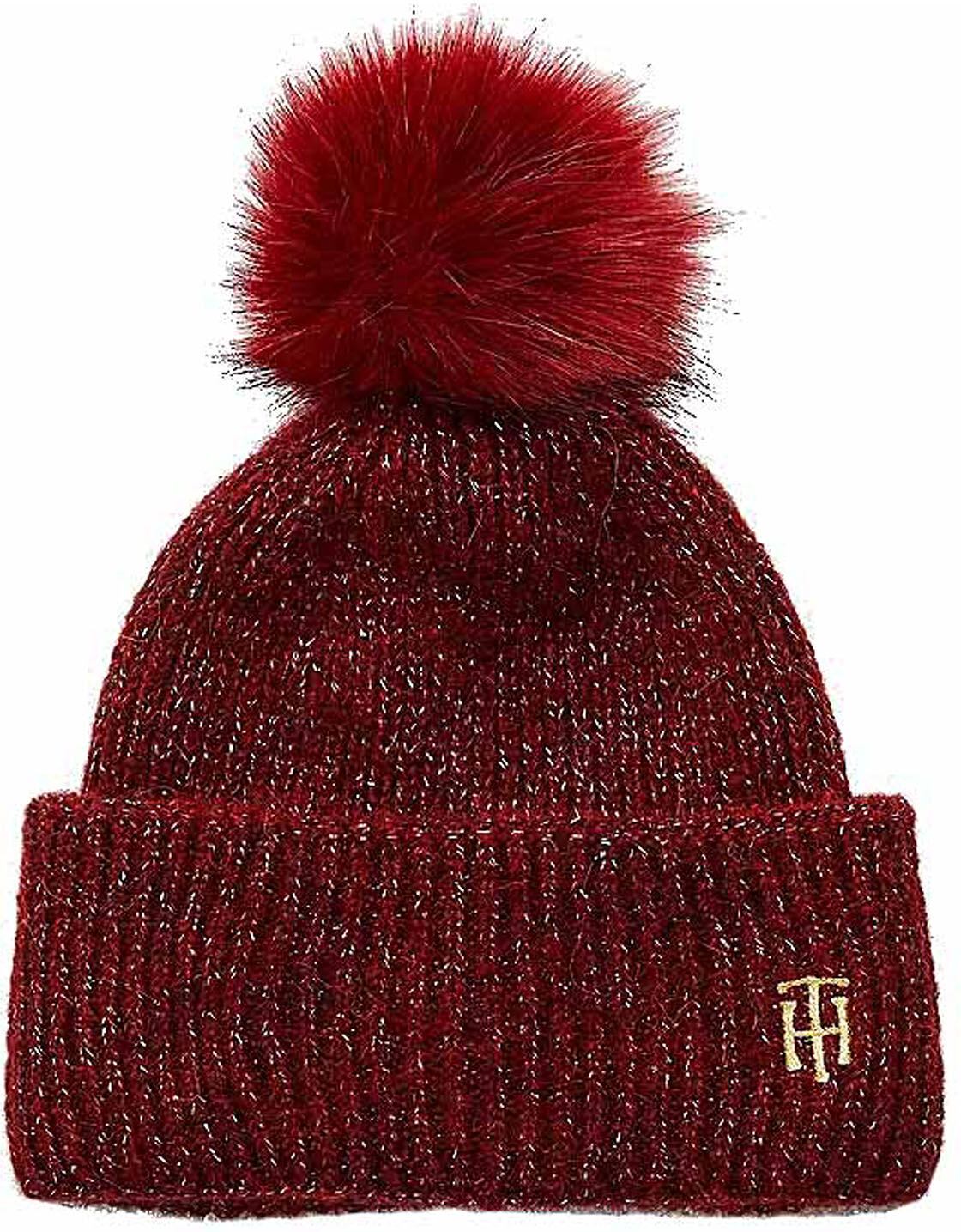 Tommy Hilfiger dámská čepice AW0AW10623 VLP deep rouge 1