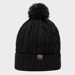 Peter Storm Men's Leon Waterproof Knitted Bobble Hat - Black, Black One Size