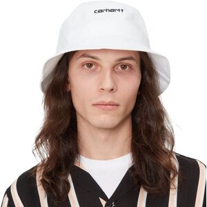 Carhartt WIP Mens Script Bucket Hat - White - One