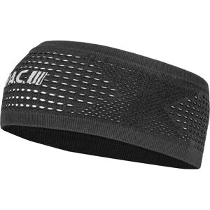 PAC Recycled Seamless Mesh Total Black Headband Headband, for men, Bandeau, Cycling clothing