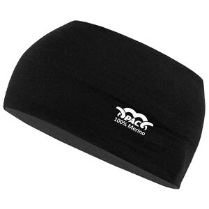 PAC Merino Total Black Headband Headband, for men, Bandeau, Cycling clothing