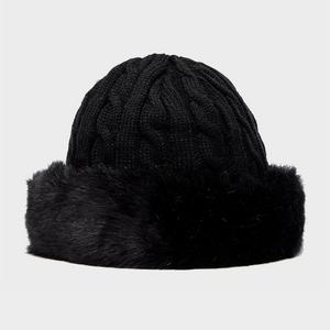 Peter Storm Women's Camilla Fur Trim Hat, Black  - Black - Size: One Size