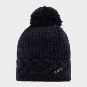 Capo Women's Flora Bobble Hat, Navy  - Navy - Size: One Size