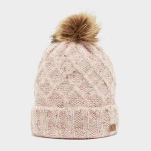 Brasher Women's Luxury Knit Pom Hat, Pink  - Pink - Size: One Size