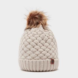 The Edge Women's Beth Bobble Hat, Beige  - Beige - Size: One Size