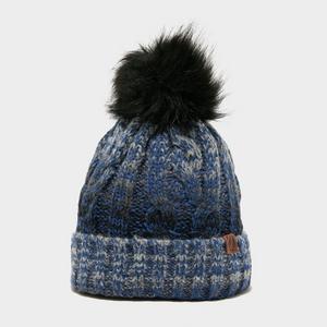 The Edge Women's Gem Bobble Hat, Blue  - Blue - Size: One Size