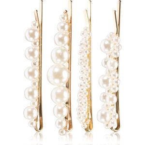 BrushArt Hair Pearl clips hair pins 4 pc