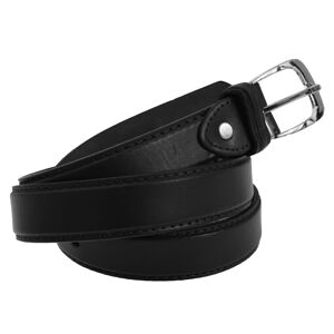 (Medium (32”-36”), Black) Forest Belts Mens One Inch Bonded Real Leather Belt