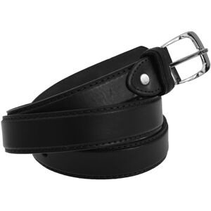 (Large (36”-40”), Black) Forest Belts Mens One Inch Bonded Real Leather Belt