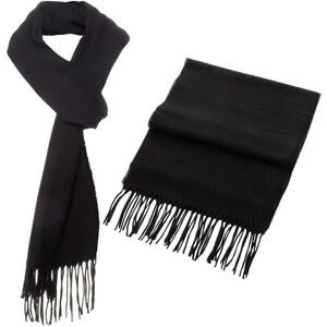 Unbranded (Black (1801)) Mens Scarf Warm Winter Soft Striped Neck Shawl Wrap