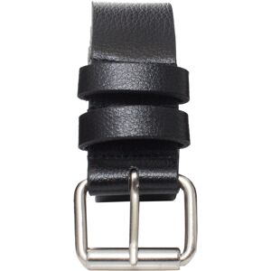 (Black, 3XL) Kruze New Mens PU Leather Belts Buckle Belt For Jeans Big Tall King