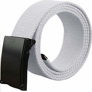 (White, Big & Tall) Kruze Mens Canvas Belt For Jeans Designer Adjustable Regular