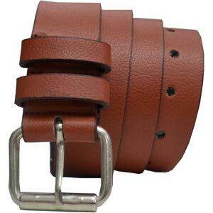 (Tan, XL) Kruze New Mens PU Leather Belts Buckle Belt For Jeans Big Tall King Si