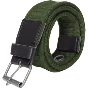 (Green, L) Kruze Mens Designer Canvas Belt For Jeans Big Tall King Sizes