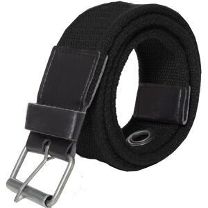 (Black, L) Kruze Mens Designer Canvas Belt For Jeans Big Tall King Sizes