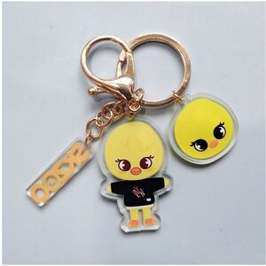 Unbranded (Bbokari Gold) Skzoo Keychain Acrylic Stray Kids Cartoon Kpop Fans Gift Collecti