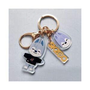 Unbranded (Wolf Gold) Skzoo Keychain Acrylic Stray Kids Cartoon Kpop Fans Gift Collection