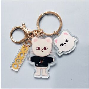 Unbranded (Jiniret Gold) Skzoo Keychain Acrylic Stray Kids Cartoon Kpop Fans Gift Collecti