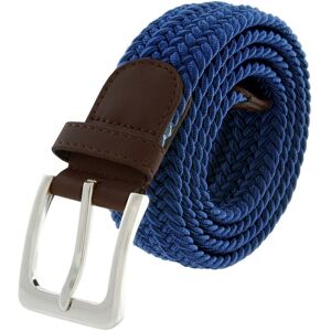 Ze Enzo (Blue, L) Enzo Elasticated Belts Men Ladies Stretch Belts