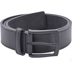 (60, Black) Duke D555 Mens Ozzy Big Tall Kingsize Leather Matt Metal Buckle Belt