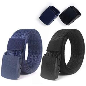 Lalafancy 2 Pack Nylon Belt for Men Military Tactical Men Waist Belt Adjustable Breathable