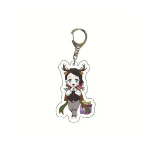 Unbranded (Purple Box) Demon Slayer Xmas Keychain Pendant Tanjirou Nezuko Zenitsu Giyuu Ki