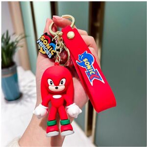 Unbranded (Red) Knuckles Sonic the Hedgehog Sega Keyring Keychain Cute Cartoon Pendant Bag