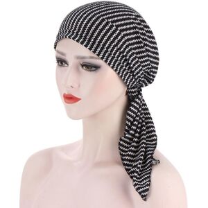 Unbranded Elastic Wide Edge Hat Turban Bandanas Round Headscarf Chemo Head Scarves Pre-Tie