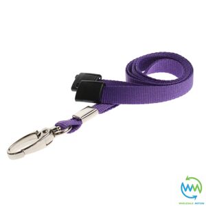 Unbranded (Purple, 10) LANYARD ID Card NECK STRAP Holder METAL CLIP For BADGE Pass USB Key