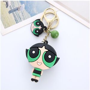 RYWOLT (Green) Powerpuff Anime Girls Cartoon Keychain Bag Pendant Decorations Gift Chil