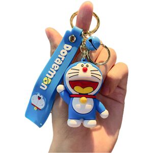 RYWOLT (Doraemon D) Doraemon Keychain Pvc Figurine Car Keyring Schoolbag Pendant Hallow